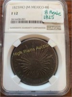 Graded 1825 Mexico 8 Reale