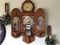 Clock and Candle Holders