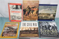 MANY CIVIL WAR HARD COVER BOOKS ! -P