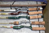 5-VINTAGE FISHING RODS ! -A