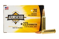 (20rds) Armscor .223 62gr Full Metal Jacket  Ammo