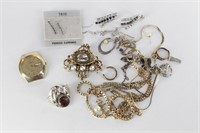 Collection of Earrings, Necklaces, Pin & More