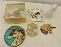 Mink Earrings & Brooch, Porcelain Bell, Etc