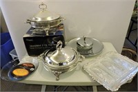 Silver Plate Serving Pieces, Etc