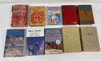 Lot of Western History and Fiction Books Montana