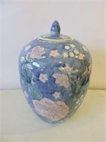 Floral Decorated Chinese Urn 12"T