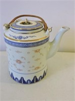 Hand Decorated Chinese Teapot 6"T