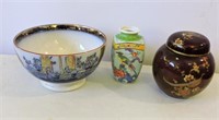 Small Urn, Vase & Bowl