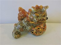 Ornately Decorated Chinese Lion 8"L
