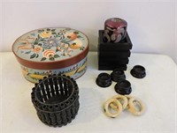 Decorative Box, Candle Holders, Etc