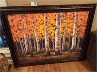 BEAUTIFUL LARGE ART FRAMED