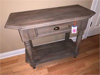 RUSTIC WOOD PARLOR/HALL TABLE