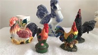 Rooster Trinket Box, Tape Dispenser and other