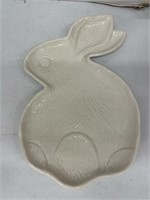 (6x) Threshold Stoneware Rabbit Platter
