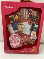 (4x) Our Generation Off to School Doll Accessories