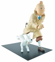 Moulinsart. Tintin et Milou running