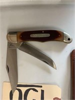 Old Timer Schrade double blade folding knife