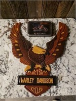 Harley Davidson Emblem-Wood Wall Décor