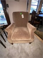Reclining Chair w/Brown Cloth Upholstery