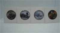 Lot of 4 Assorted Colorized Kennedy Half Dollars