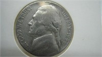 WII Issued 1944 S Jefferson Wartime Nickel