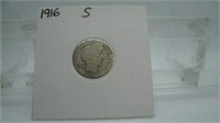 1916 S Barber Dime