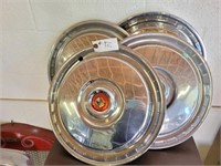 4 Pc. 1950's Ford Hubcaps