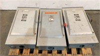 (3) Siemens Electrical Service Panels