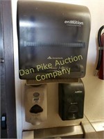 Enmotion Paper Towel Dispenser & 2 soap dispensers