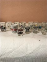 21) Shot Glasses, Dale Earnhardt, Mt Rushmore