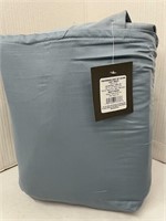 (3x) Cali King Size Light Indigo Cotton Sheet Set