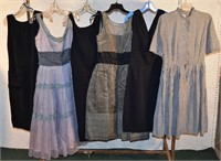 Six ladies vintage garments