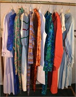 Eleven ladies vintage garments