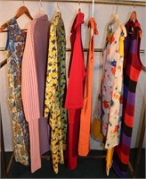 Seven ladies vintage garments