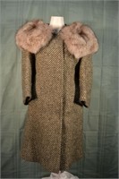 Ladies fine vintage wool long coat