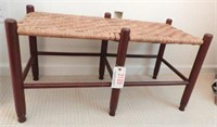 Primitive style splint top double bench/stool