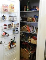 Entire contents of pantry to include: Wooden