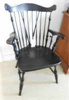 Contemporary spindle back open arm Windsor chair