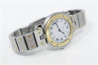 CARTIER SANTOS 18K Gold & Stainless Steel Watch