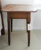 Pine primitive style lamp table 19” x 18” x 28"
