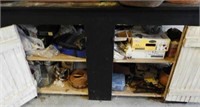 Primitive style two door storage cabinet and