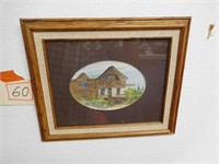 ANOTHER LOCAL ARTIST, A SCENE FROM IDAHO FRAMED