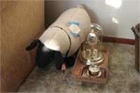 Sheep, anniversary clock, barometer