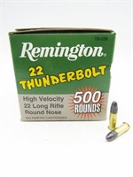 (500rds.) Remington 22 Thunderbolt Long Rifle Ammo