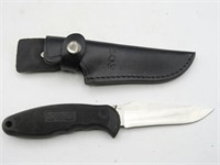 Sog Field Pup 1 Fixed Blade Knife w/Leather Sheath