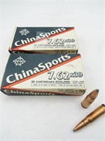(40rds.) China Sports 7.62x39 122gr. Ammo