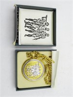 Vietnam War 1959-1975 Quartz Pocket Watch w/Chain