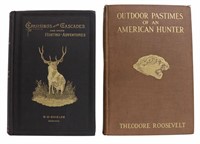 2)BOOKS: HUNTING, EXPLORING T. ROOSEVELT & SHIELDS