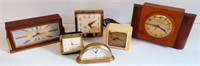 * 6 Vintage Clocks - Telechrom Little Tel Alarm,