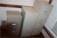 3pc Metal Filing Cabinets